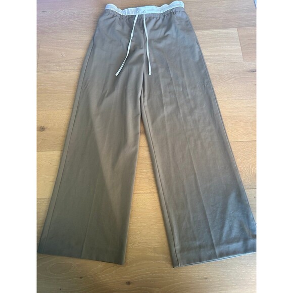 Zara Beige Wide-Leg Trousers - Picture 6 of 10